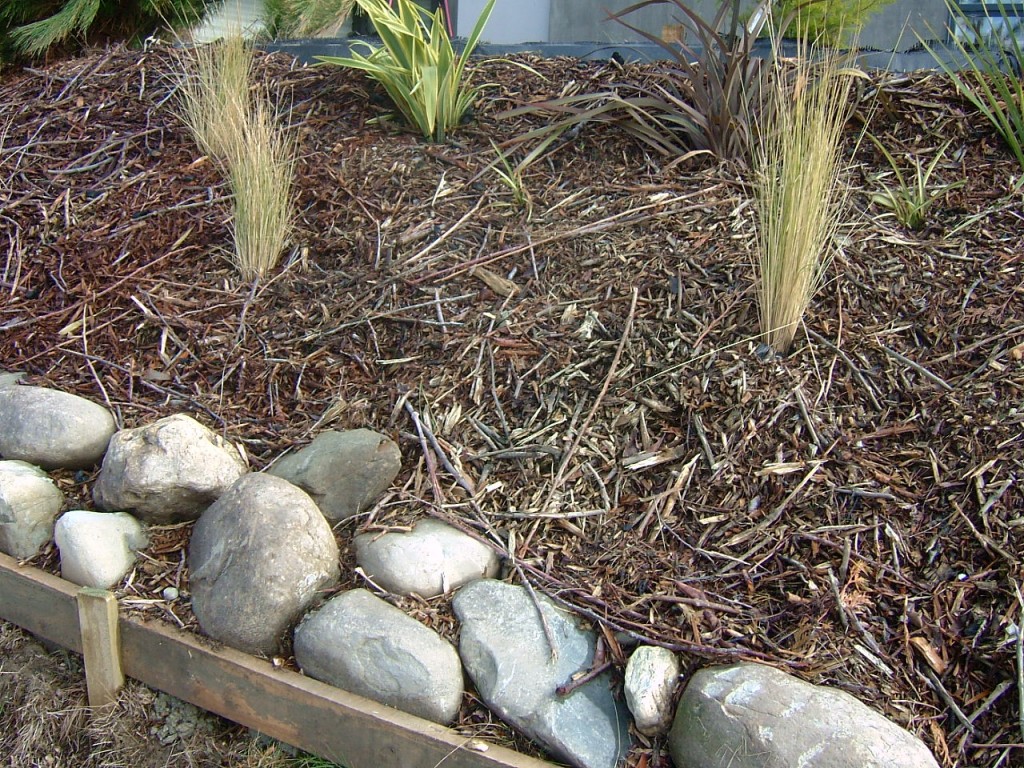 Recycled tree waste used as mulch - a garden's best friend